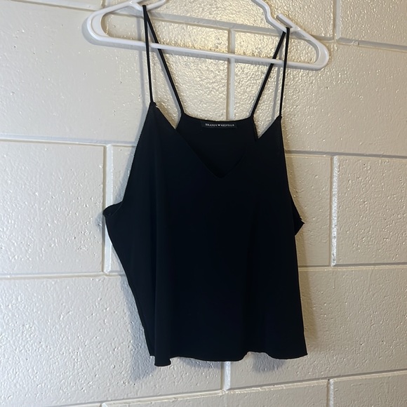 Brandy Melville | Black V-Neck Sleeveless Tank Top | One Size - Picture 6 of 8